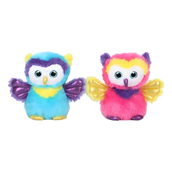 Búho De Peluche 22 Cm Colorido Divina Lechuza  Importado !!