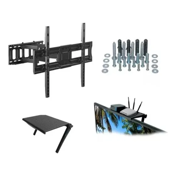 Soporte Articulado Para Tv Doble Brazo 37 A 70  Envío Gratis