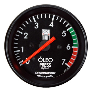 Manômetro Pressão De Óleo Cronomac 60mm Gm Ss Series 10 Kg Manômetro Pressão De Óleo Cronomac 60mm Gm Ss Series 10 Kg