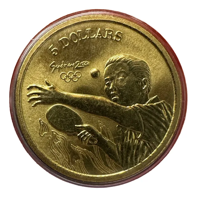 Australia - 5 Dolares - Año 2000 - Sidney - Tenis De Mesa