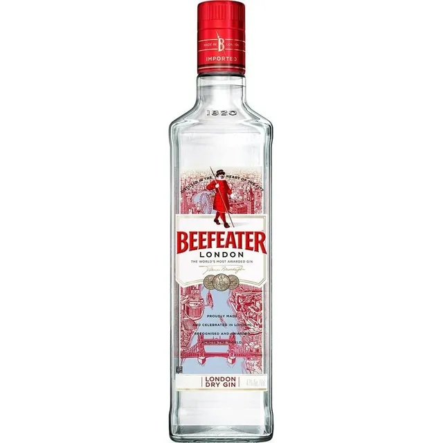 Gin Beefeater Gyn Dry 750 ml, ginebra sellada, 100% original