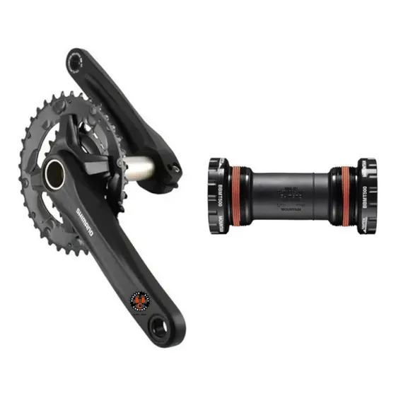 Doble Plato Shimano Fc- Mt210-2 Altus 2x9 Vel Coronas 36/22