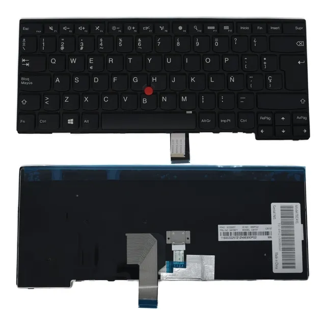 Teclado Lenovo T460 T450 T440 T431s L440 Point Stick Rojo