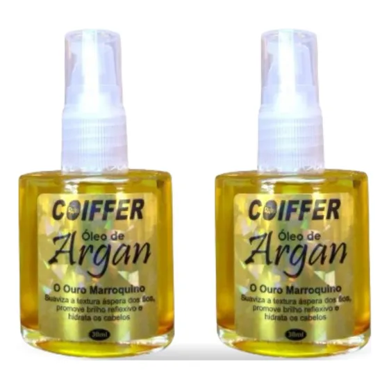 Oleo De Argan Coiffer 30 Ml Reparador De Pontas (2un)