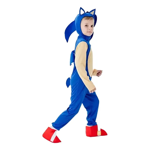 Disfraz Sonic Para Niño Halloween Cumpleaños Navidad