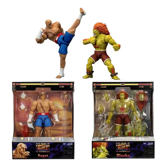 Street Fighter 2 Sagat & Blanka Jada Toys  Original