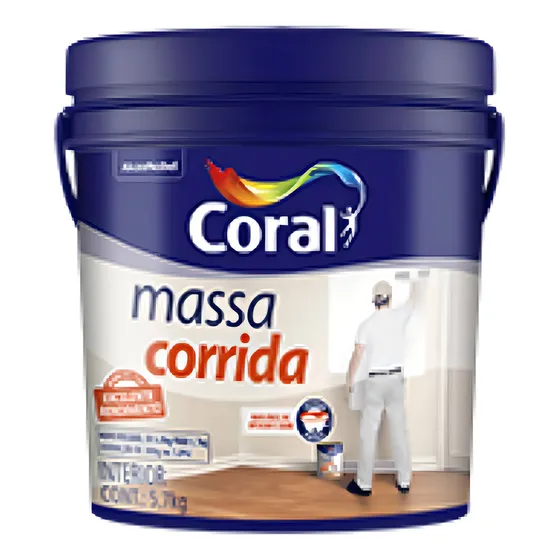 Coral Massa Corrida Pva 5.7 Kg cor branco