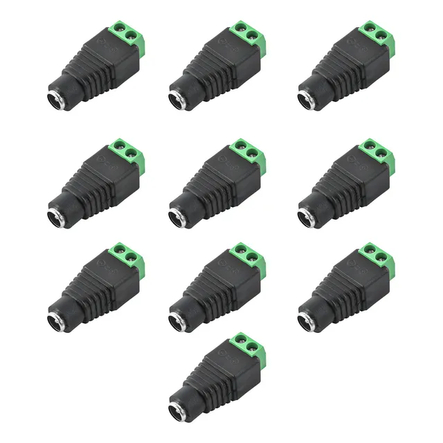 10 Conectores Epcom JR-53 Hembra Tipo Jack 3.5mm Polarizado De 12V CCTV