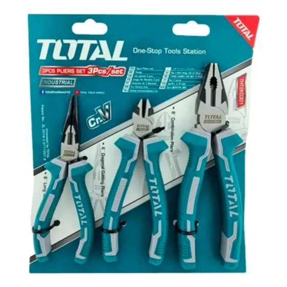 Kit Set Juego de Alicates 3 Piezas Total THT2K0301