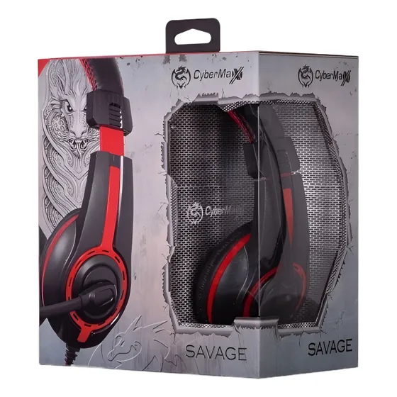 Savage Cyb H500 Auricular Gamer C/mic Cybertel