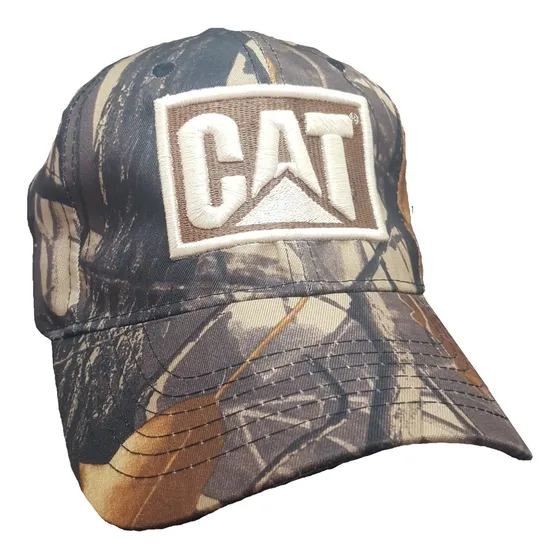Gorro Con Visera Verde Camuflado Cat
