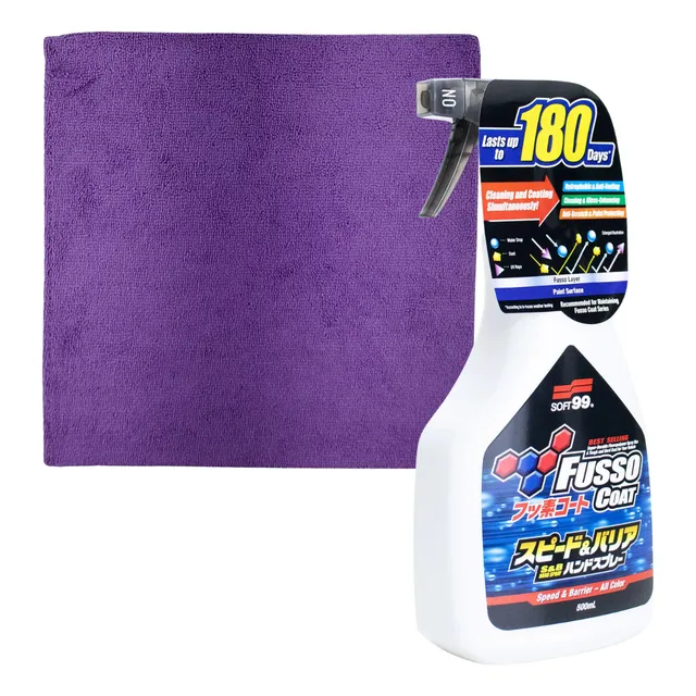 Selante Manutenção Pintura Fusso 500ml Soft99 + Microfibra