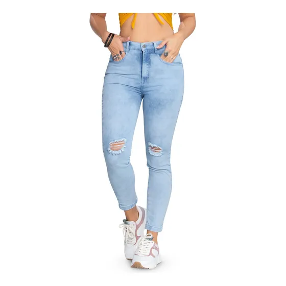 Jean Para Mujer Azul Claro Atypical