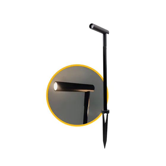 Luminária Direcional Espeto Lapiz 2w Led Irc90 Bivolt