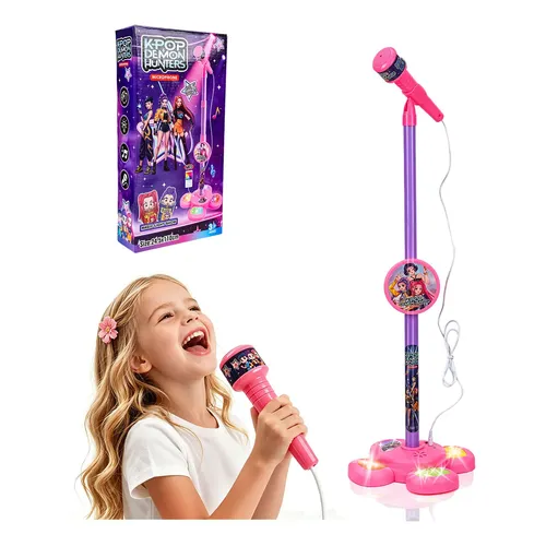 LDERFIV Micrófono Bluetooth Karaoke Con 5 Efectos De Voz – Inalámbrico Y Portátil – Regalo Para Niños De 3 A 12 Años