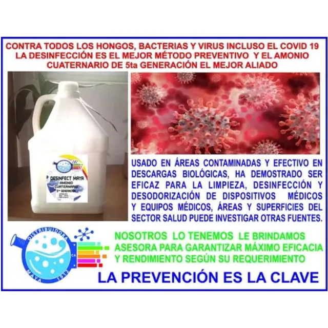 Amonio Cuaternario Al 80% Por Litro Dodigen226 Desinfectante