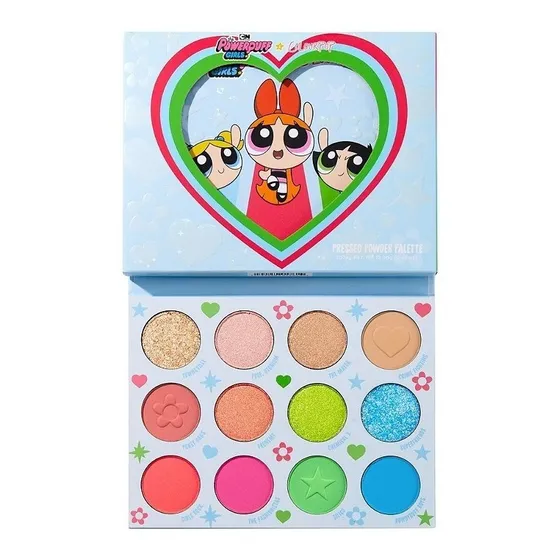 Paleta De Sombras Chicas Superpoderosas Colourpop Powerpuff Color de la sombra 12 colores