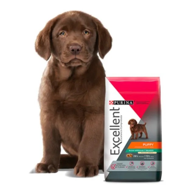 Purina Excellent Cachorro 4 Kg Pollo Y Arroz Croquetas