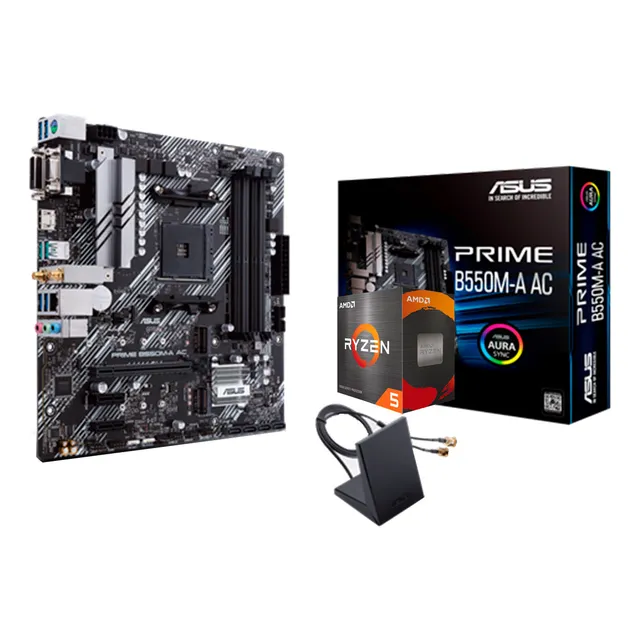 Kit De Actualizacion Gamer Ryzen 5 5600x Sin Graficos + B550
