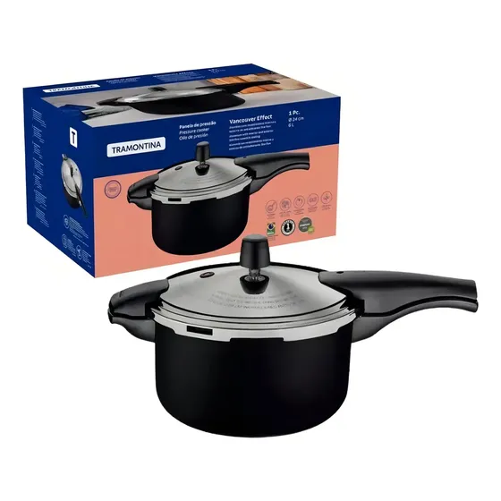 Olla Presión Antiadherente 24 Cm 6l Tramontina