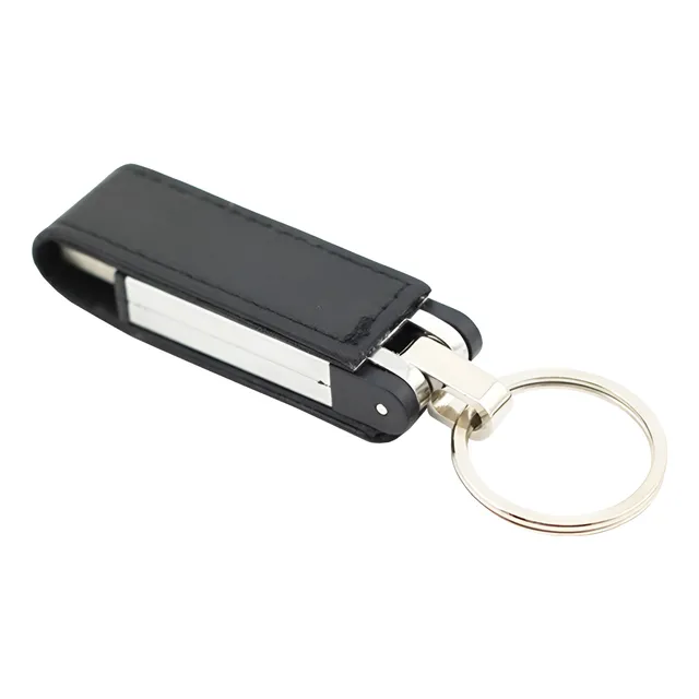 Usb 4gb Piel Negro Kit 10 Pza + Personalizado Negro