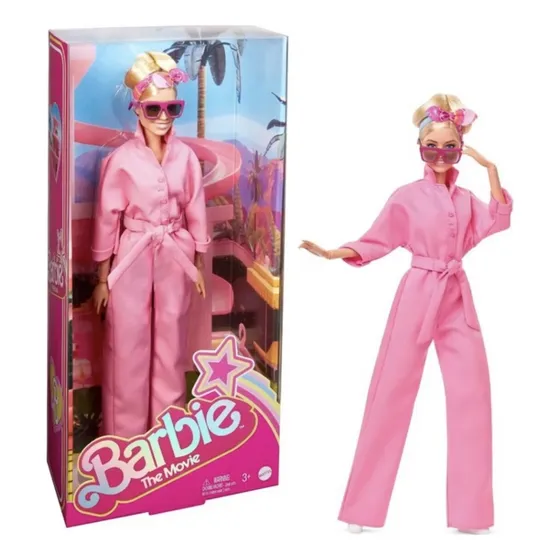 Muñeca Barbie The Movie Margot Robbie En Rosa Mono Eléctrico