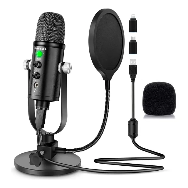 Micrófono Usb Para Podcast Compatible Con iPhone/pc/android