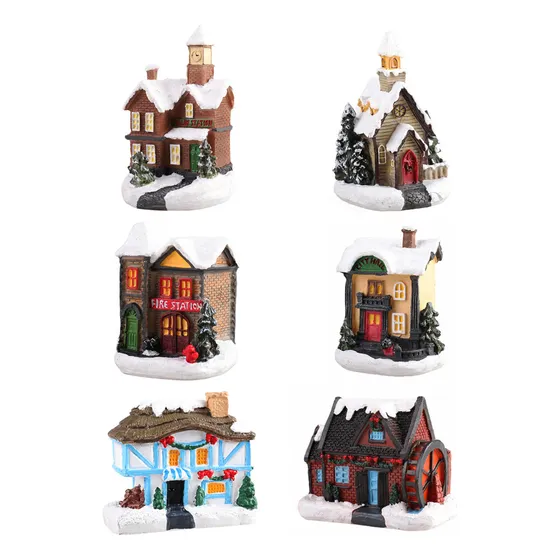6 Decoraciones Navideñas De Christmas Villa Snowroom