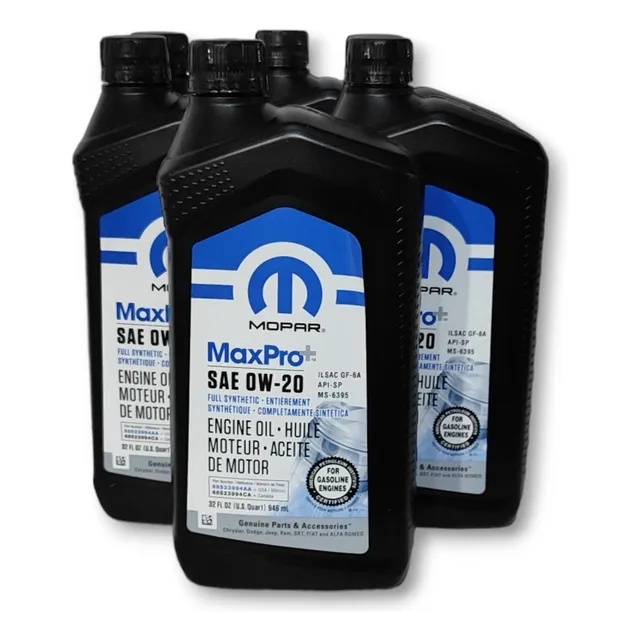 Aceite Motor 0w20 Para Bencineros 100%sint. 946cc - Pack X6