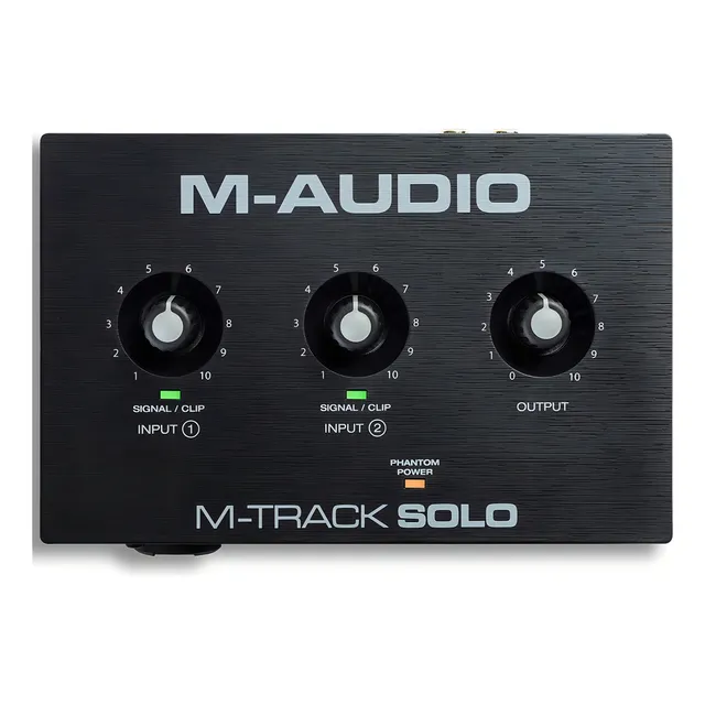 Placa De Audio Usb 2 Entradas 2 Salida M-audio Mtracksoloii Color Negro