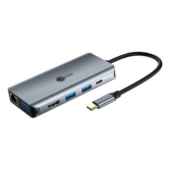 Adaptador Base Hub Usb C Estacion Acoplamiento 10 1 Ethernet