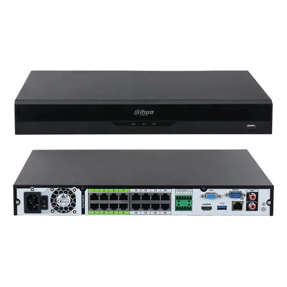 Nvr 16 Canales Poe Dahua Modelo Dhi-nvr5216-16p-i/l