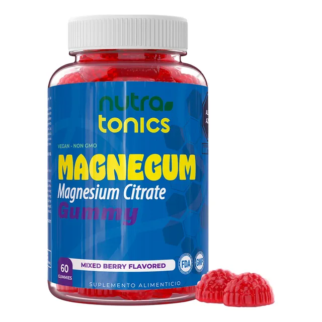 Gomitas Magnegum Nutratonics Citrato De Magnesio 200g 60u
