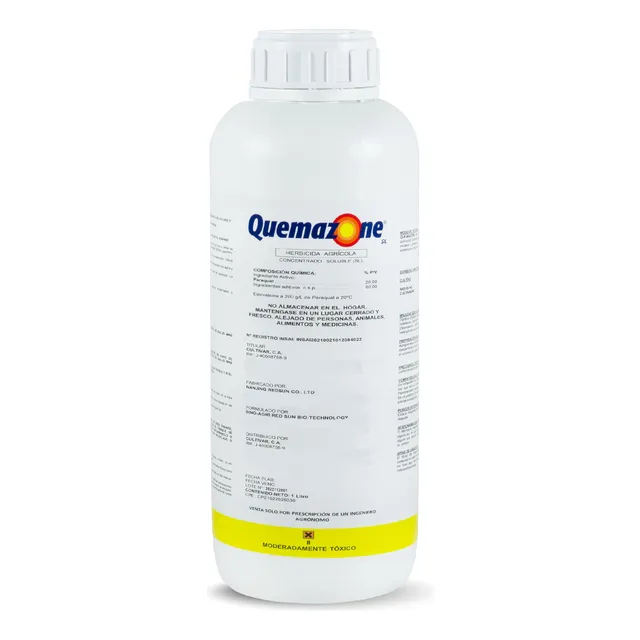Quemazone Herbicida De Uso Agricola X 1 Litro Paraquat