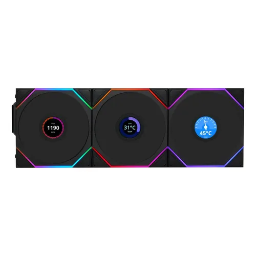Kit 3 Fans Lian Li Uni Fan Tl Wireless 120 Preto Rev. Preto