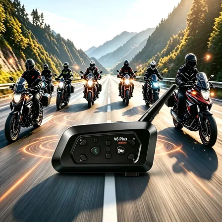 Fone Intercomunicador De Moto V6 Plus Bluetooth 5.4 E 1500m