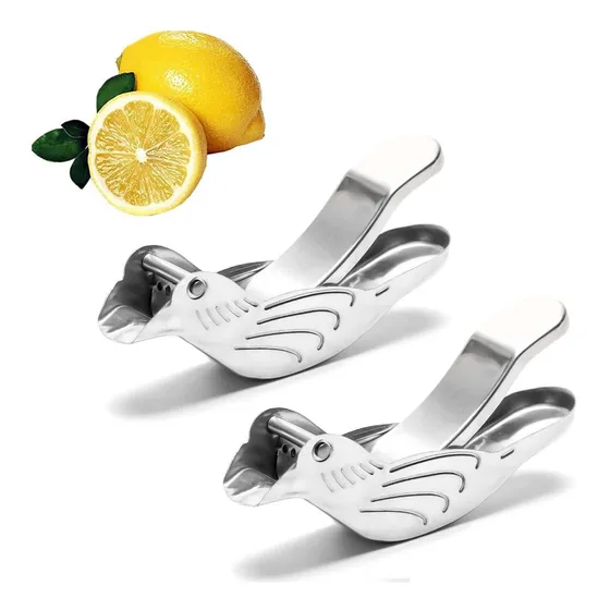 Exprimidor Manual Limon Acero Inoxidable Lima Forma Pajaro