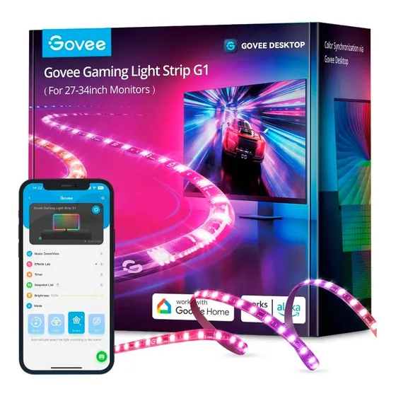 Tira Led Gaming G1 Govee Color de la luz RGBIC