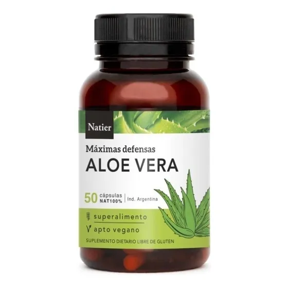 Natier Suplemento Aloe Vera 50 Cápsulas