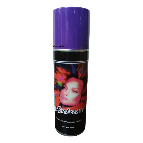 Tinte En Spray Temporal Morado Para El Cabello 90g Extasis
