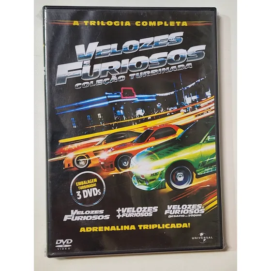 Dvd Trilogia Velozes E Furiosos Original Lacrada 3 Discos