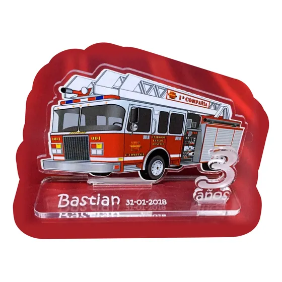 Souvenirs Hombre Cumple 18 50 40 Años Camion Bombero
