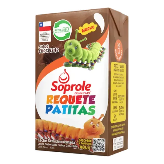 Leche Liquida Soprole 1l Chocolate Requetepatitas