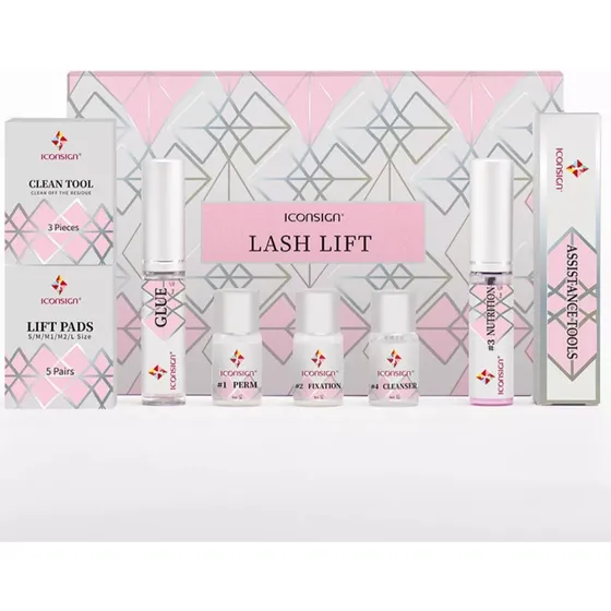 Kit Lash Lift Iconsing Para Lifting De Pestañas.  Rosa Pálido