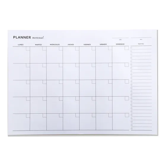 Planificador Mensual A3 Perpetuo - Planner Mil Letterpress