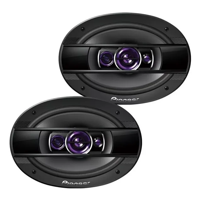 Parlante tipo cuadraxial Pioneer TS-6960BR para auto/camioneta color negro de 4Ω 6" x 9" x 2 unidades