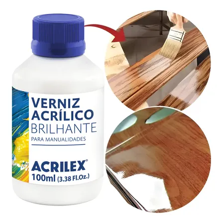 Verniz Acrílico Brilhante Acrilex 100ml Incolor