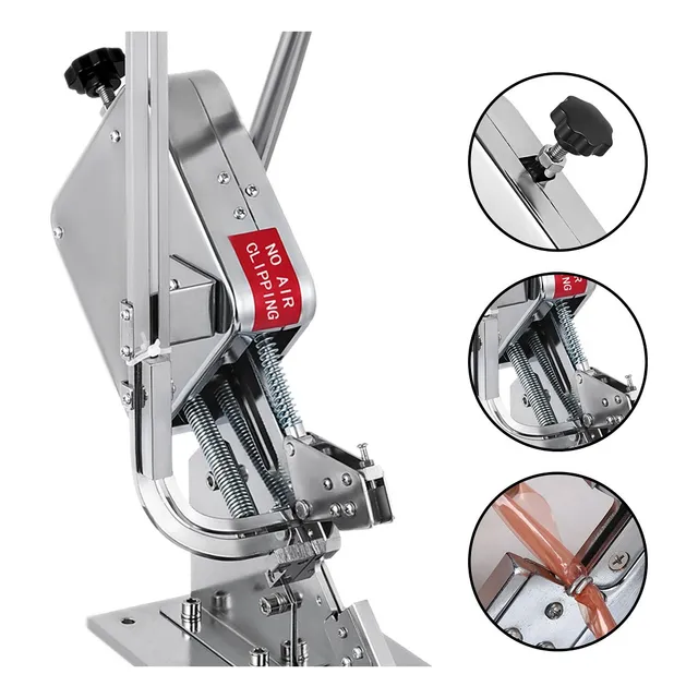 Clipeadora Fundas Alimento Embutido Clipadora Grapadora Inox