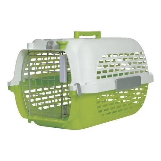 Guacal Transportador Perro Gato Talla S Verde (hasta 24 Cm)