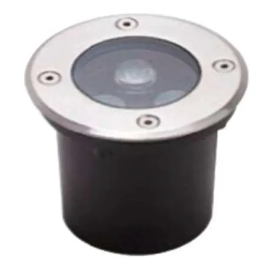 Bala De Piso Led Exterior Incrustar 3w Luz Blanca Redonda
